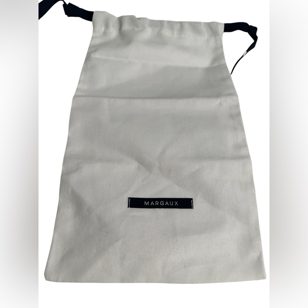 Margaux White w/ Navy Blue String Medium Dust Bag Accessories Authentic